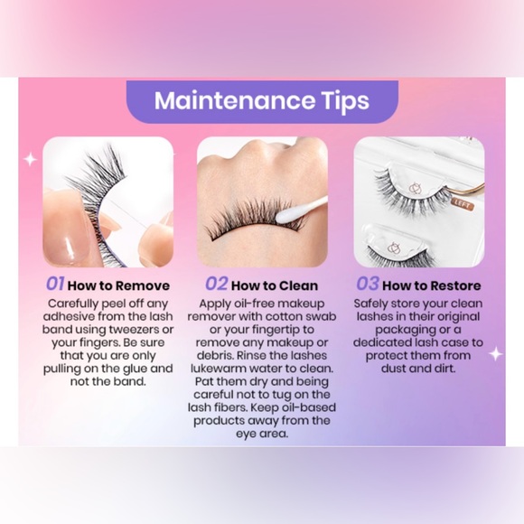Easy False Eyelashes Animal Magic 5 pairs of Mixed Super Natural with tweezers - Picture 9 of 12